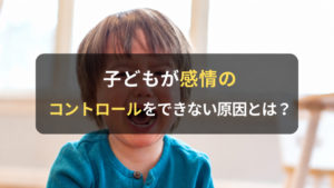 コラム｜子どもが感情のコントロールをできない原因とは？家庭でできる対処法も解説　サムネイル